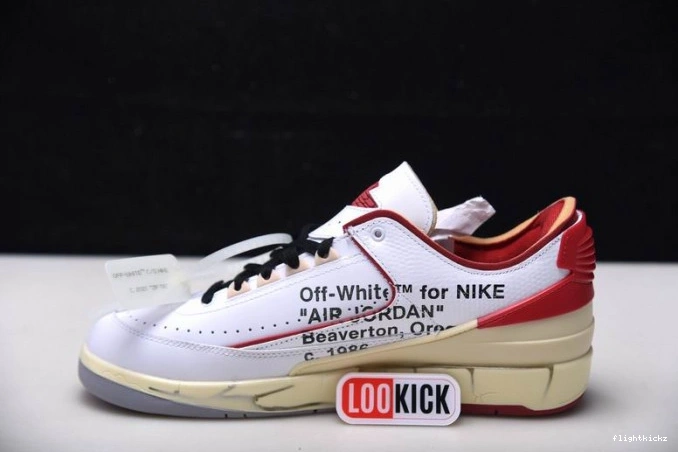 Jordan Off-White SP Red Low White 2 DJ4375-106 Retro 1110